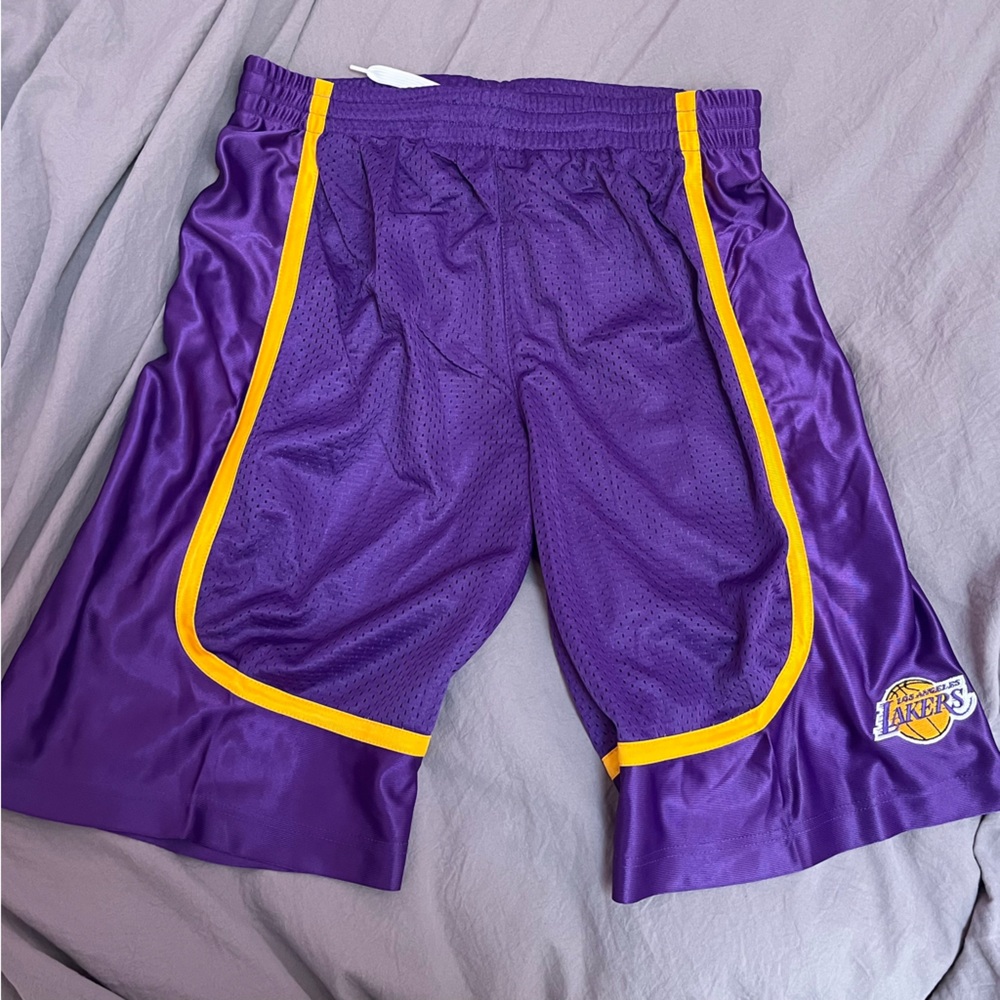 NBA LA Lakers Purple and Gold Shorts